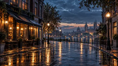 Rainy Evening MinuFlow background